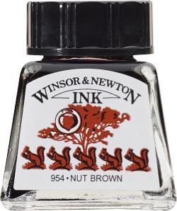 DRAWING INK 1/2OZ NUT BROWN