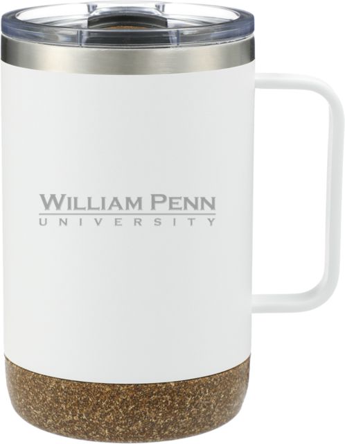 William Penn Valhalla Vacuum Insulated Camp Mug 14oz William Penn University Institutional Wordmark Engraved - ONLINE ONLY