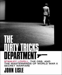 DIRTY TRICKS DEPARTMENT